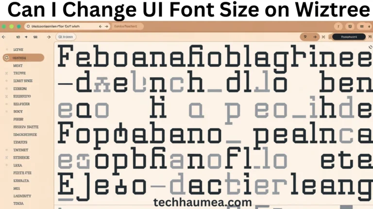can i change ui font size on wiztree
