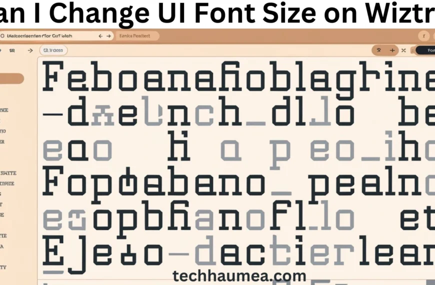 can i change ui font size on wiztree